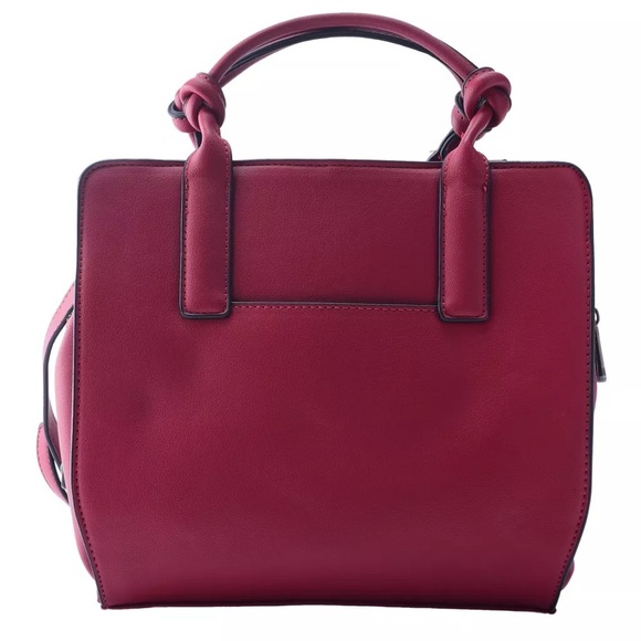 NEW French Connection Artemis Knotted Top Handle Crossbody in Cognac - Picture 3 of 5